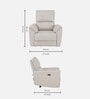 Arlington 1 Seater Beige Colour Motorized Recliner In Matte Finish Arlington 1 Seater Beige Colour Motorized Recliner In Matte Finish