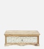 Arlot Solid Wood Rectangular Coffee Table In Scratch Resistant Natural Finish
