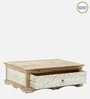 Arlot Solid Wood Rectangular Coffee Table In Scratch Resistant Natural Finish