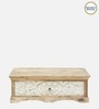 Arlot Solid Wood Rectangular Coffee Table In Scratch Resistant Natural Finish
