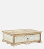 Arlot Solid Wood Rectangular Coffee Table In Scratch Resistant Natural Finish
