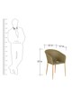 Ellie Wicker Patio Chair in Light Brown Finish
