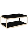 Armada Stainless Steel Center Table in Black Colour