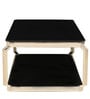 Armada Stainless Steel Center Table in Black Colour