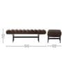 Armand Bench In Dark Brown Color