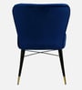 Armante Fabric Dining Chair In Blue Colour