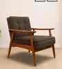 Armari Boucle Fabric Arm Chair In Brown Colour