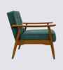 Armari Boucle Fabric Arm Chair In Green Colour