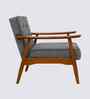 Armari Boucle Fabric Arm Chair In Grey Colour