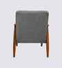 Armari Boucle Fabric Arm Chair In Grey Colour