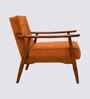 Armari Boucle Fabric Arm Chair In Orange Colour