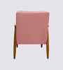 Armari Boucle Fabric Arm Chair In Pink Colour