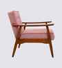 Armari Boucle Fabric Arm Chair In Pink Colour