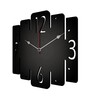 Armin Engineered Wood Black Wall Clock
