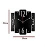 Armin Engineered Wood Black Wall Clock