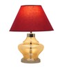 Arnie Amber Glass Table Lamp