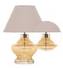 Arnie Amber Glass Table Lamp