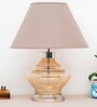 Arnie Amber Glass Table Lamp