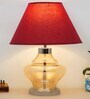 Arnie Amber Glass Table Lamp