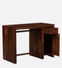 Arno Sheesham Wood Writing Table In Honey Oak Finish
