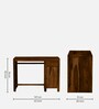 Arno Sheesham Wood Writing Table In Provincial Teak Finish