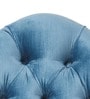 Arnova Velvet Wing Chair in Blue Colour