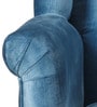 Arnova Velvet Wing Chair in Blue Colour