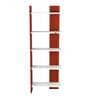 Aroma Floor Standing 5 Shelves Classic Walnut & Frosty White Finish