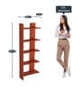 Aroma Floor Standing 5 Shelves Classic Walnut Finish