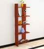 Aroma Floor Standing 5 Shelves Classic Walnut Finish
