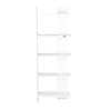 Aroma Floor Standing 5 Shelves Frosty White Finish