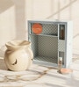 Set Of 5 Cream Ceramic  Aroma Oil, Tea Light With Burner Set For Gifting