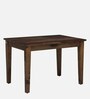 Anzio Sheesham Wood 4 Seater Dining Set In Scratch Resistant Rustic Teak Finish