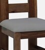 Anzio Sheesham Wood 4 Seater Dining Set In Scratch Resistant Rustic Teak Finish