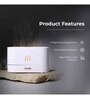 White Aromahpure Electric Humidifier with Flames Effect Essential Oil Aroma Diffuser for Home 180 ML