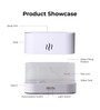 White Aromahpure Electric Humidifier with Flames Effect Essential Oil Aroma Diffuser for Home 180 ML