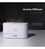 White Aromahpure Electric Humidifier with Flames Effect Essential Oil Aroma Diffuser for Home 180 ML