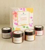 Set Of 4 Multicolor Wax Glass Jar Luxury Scented Candle Gift Set