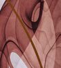 Beige Abstract 180 TC Polyester Double Size Bedsheet With 2 Pillow Covers