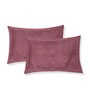 Pink Abstract 180 TC Polyester Double Size Bedsheet With 2 Pillow Covers