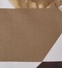Beige Abstract 180 TC Polyester Double Size Bedsheet With 2 Pillow Covers