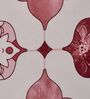 Pink Abstract 180 TC Polyester Double Size Bedsheet With 2 Pillow Covers