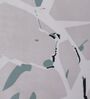 Beige Abstract 180 TC Polyester Double Size Bedsheet With 2 Pillow Covers