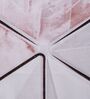 Pink Abstract 180 TC Polyester Double Size Bedsheet With 2 Pillow Covers