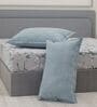 Beige Abstract 180 TC Polyester Double Size Bedsheet With 2 Pillow Covers
