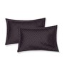 Grey Abstract 180 TC Polyester Double Size Bedsheet With 2 Pillow Covers