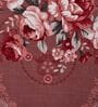 Pink Floral 180 TC Polyester Double Size Bedsheet With 2 Pillow Covers
