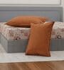 Beige Floral 180 TC Polyester Double Size Bedsheet With 2 Pillow Covers