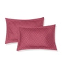 Pink Floral 180 TC Polyester Double Size Bedsheet With 2 Pillow Covers