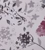 Peach Floral 180 TC Polyester Double Size Bedsheet With 2 Pillow Covers